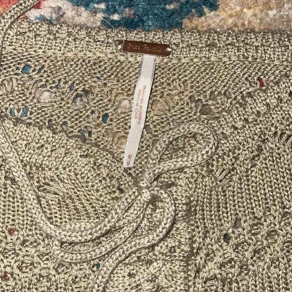 Free People Crochet poncho/ shaw - medium